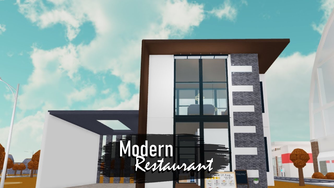 Restaurant Tycoon 2 Modern Restaurant Speedbuild Youtube - roblox how to make a modern cafe