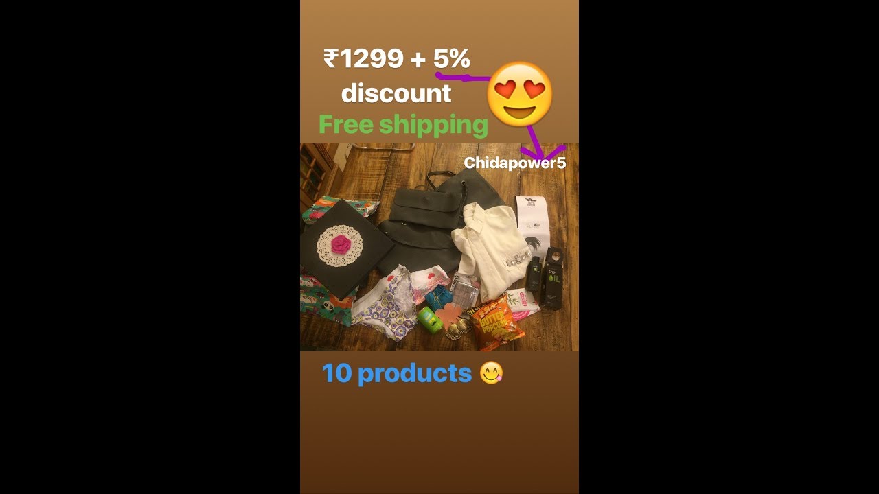 The poshcase- Invincible edition (march 2018)- Best subscription box @1235 ||10 products