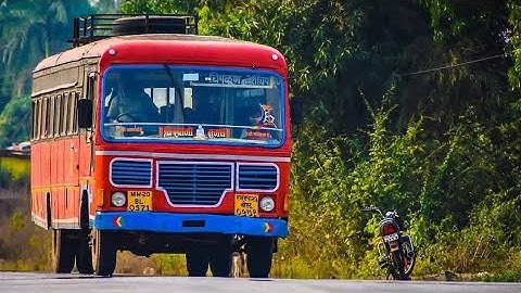 High Speed MSRTC Bus on Kolhapur roads