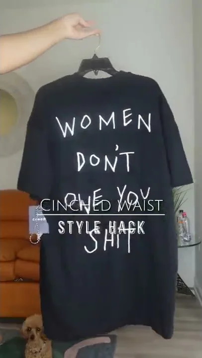 SMALLER WAIST STYLE HACK #shorts #grwm #thriftflip...