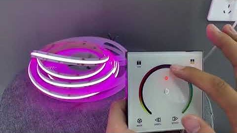 Color Changing COB LED Strip Light works with Touch Dimmable LED Wall Panel Controller