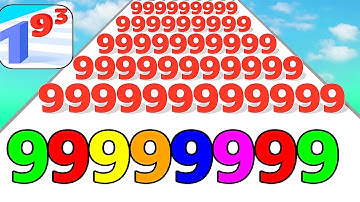 Satisfying Mobile Game Number Run Top Free Gameplay Walkthrough All Levels Latest Update Max Speed