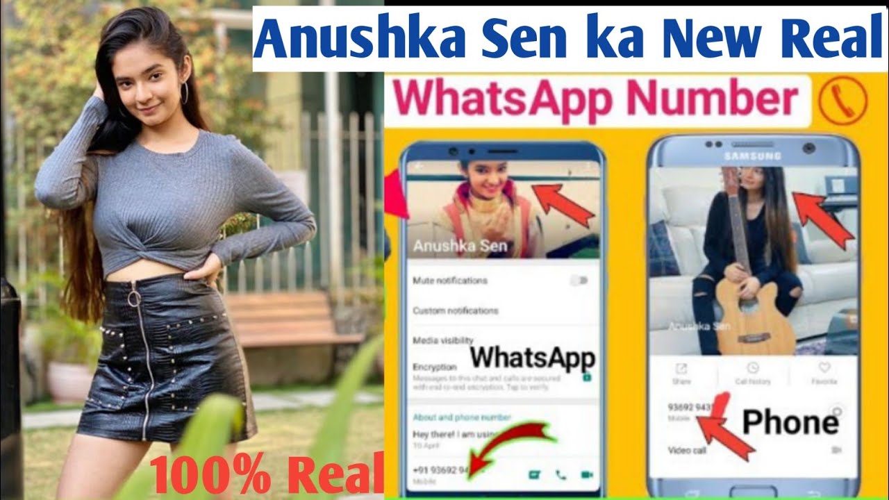 Anushka Sen New Real WhatsApp Number Anushka Singh ka New phone number||100% Real