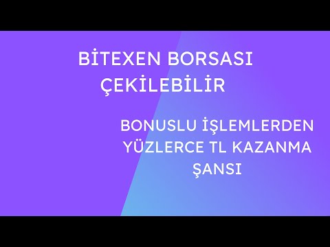 BİTEXEN BORSASI ÇEKİLEBİLİR KAZANDIRAN ETKİNLİKLER 1000 TL DEN FAZLA KAZANDIK