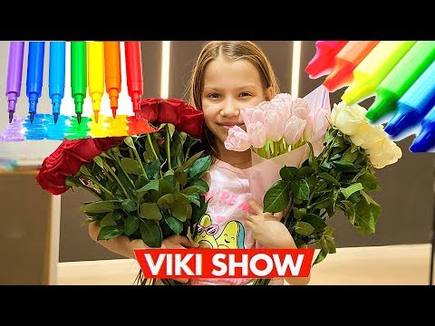 Раскраска ВИКИ ШОУ! Вика встречает свою СЕСТРИЧКУ и МАМУ! РАСКРАСЬ VIKI SHOW!