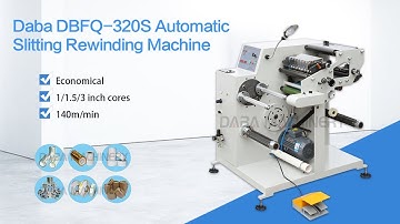 Label Slitting Rewinding Machine With Turret RewinderElectrical Adhesive  Film Label Thermal Paper