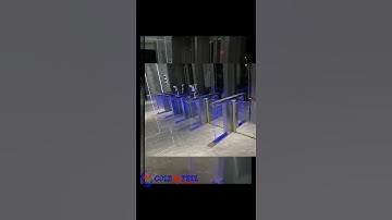 Optical Face Scanner Swing Barrier Gate RFID Bi Directional Pass Barrier System