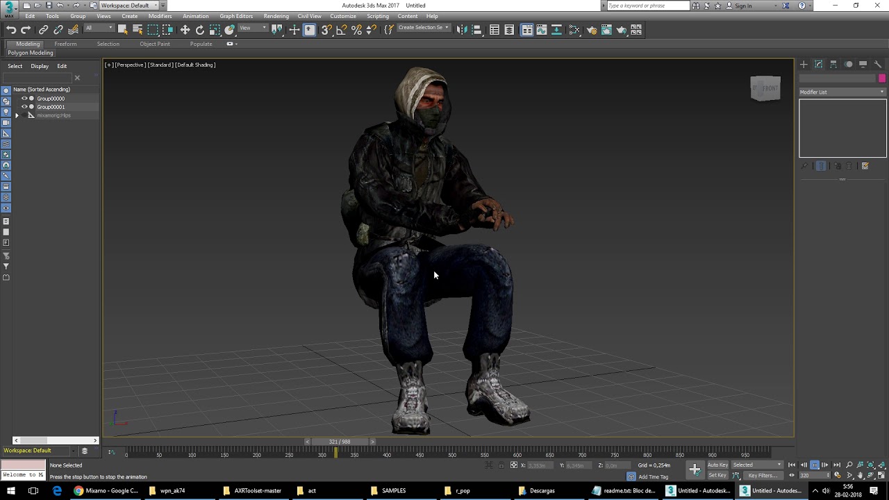 Bandit ogf to obj to fbx to mixamo to 3dsmax youtube