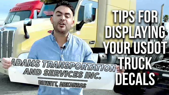 Display Your USDOT (DOT) Number Decal Stickers Like A Pro | US DOT Lettering Rules & Regulations