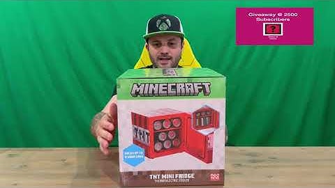 Ep 2211 - Minecraft TNT Mini Fridge Cooler Unboxing