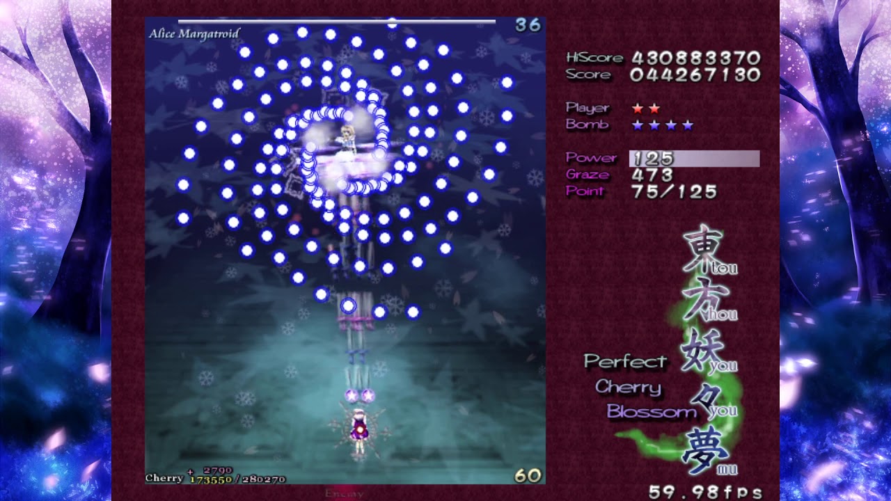 Touhou 7 - Perfect Cherry Blossom - Hard 1CC (Sakuya A) - YouTube