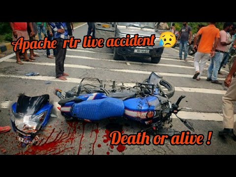 TVS apache  Live accident 😥 || Spot Death ho gaya shayad ! TVS RTR 160
