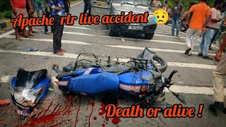 TVS apache  Live accident 😥 || Spot Death ho gaya shayad ! TVS RTR 160