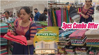 Pothys Padi New Showroom Opening | 3pcs Chudi Sets Combo 1+2 off Rs.1375 | Kurtis Tops Chudi Sets 