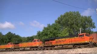 BNSF 7459 4094 4302 7830 7493 on a EB Intermodel Camden MO