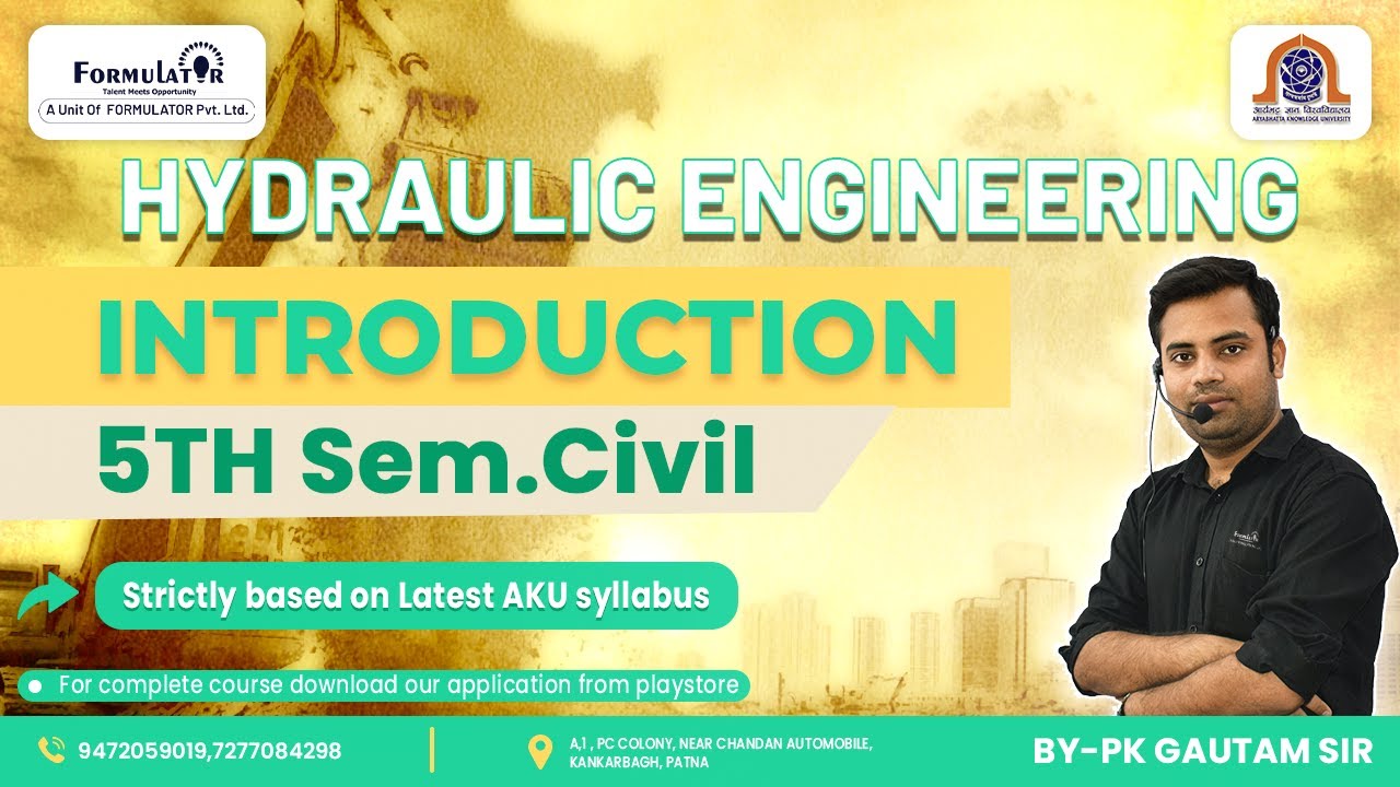 Hydraulic Engineering Introduction aku 5th semester civil 