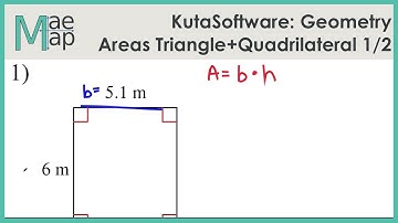 KutaSoftware: Geometry- Area Of Triangles And Quadrilaterals Part 1
