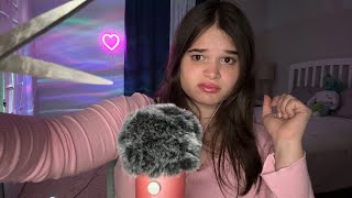 ASMR Mean Big Sister Fixes your Eyebrows [Plucking, Snipping, ASMR Roleplay]
