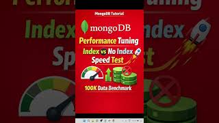 MongoDB Performance Tuning 🚀 Index vs No Index Speed Test | 100K Data Benchmark#mongodb #performance