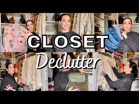 DECLUTTERING MY CLOSET | HUGE spring closet clean out! - YouTube
