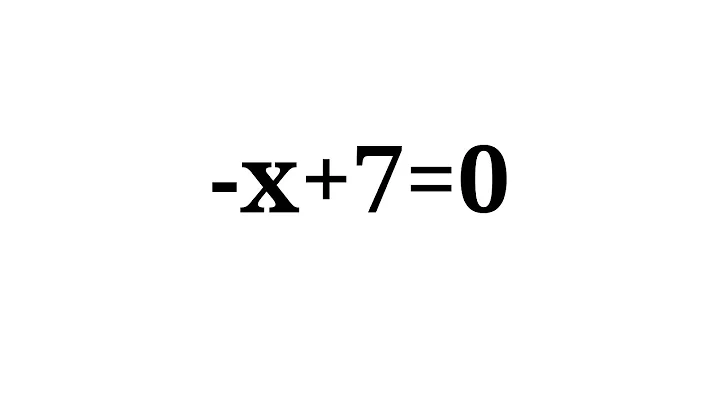 Solution to -x+7=0
