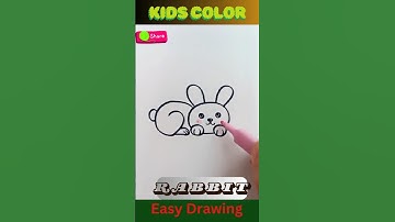 How to draw rabbit easily! #drawing #art #easydrawing