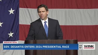 WINK News team coverage: DeSantis launches 2024 presidential campaign to challenge Trump