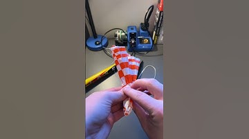How to pack a parachute in a model rocket in 60 seconds