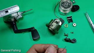 How to repair Reel fishing -Reel Won't Turn- How To Fix A Broken Reel That Won't Crank Repair