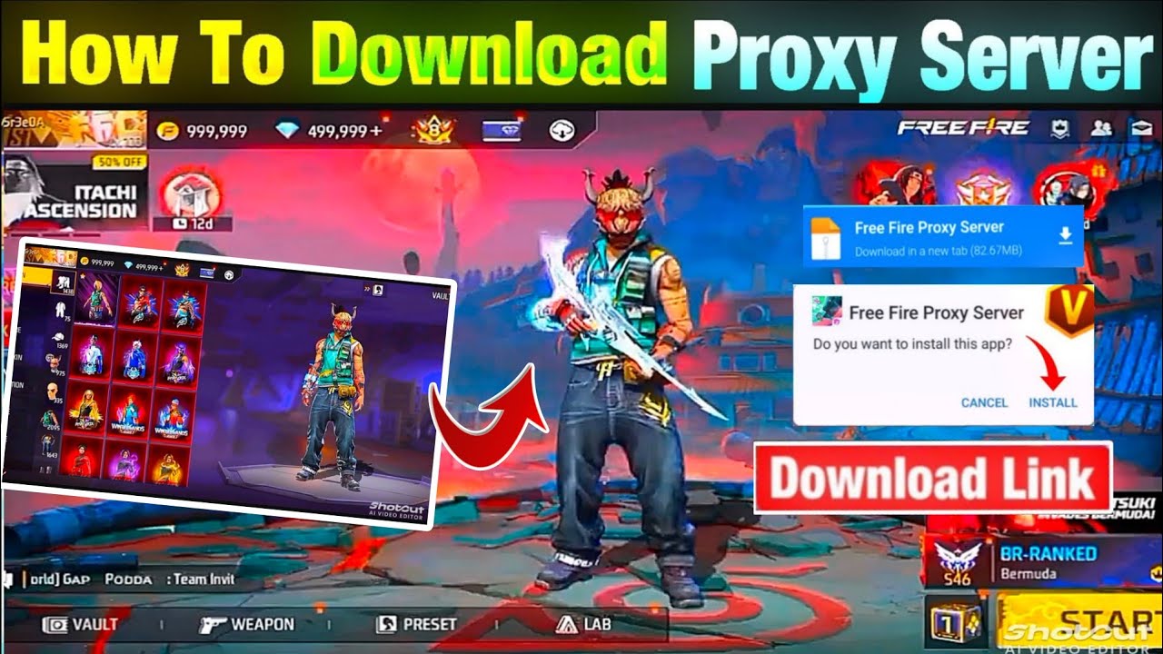 Finally Updated Free Fire Proxy Server For Non Root Devices 🥳 | Download Proxy Server 😍