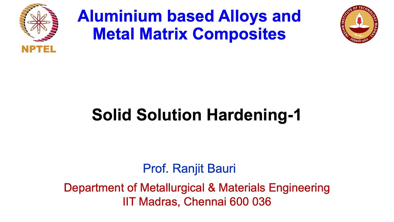 Solid Solution Hardening-1 - YouTube