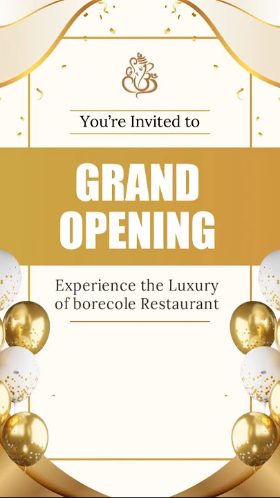 Grand Opening Invitation Video for Business | Store Launch Digital Invite  #grandopening