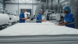 Ultra Realistic Mattress Manufacturing Process | Full European Factory Workflow in 4K Cinematic