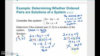 Math 120 Section 5.1 Solving Linear System by Substitution