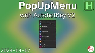 AutoHotkey Version 2 PopUpMenu