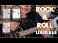 Cómo tocar ROCK AND ROLL con UKULELE usando solo 3 ACORDES