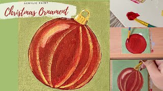 Ornament Painting | Easy Christmas Painting for Beginners