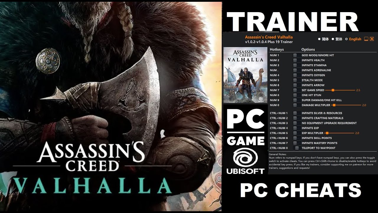 Assassin's Creed: Valhalla - Trainer