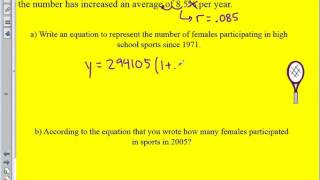 Unit 6 Notes 3: Exponential Growth