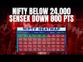 Share Market Open Today: Nifty Slips Below 24,000, Sensex Down Over 800 Points As Brent Tops $120