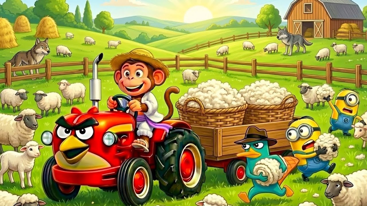Monkey Cartoon Funny: WOW! A Farm Day That Teaches Honesty and Responsibility | MONKEY D FARM