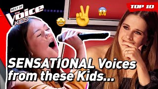 SENSATIONAL Blind Auditions from The Voice Kids! ✨ 🤩 | Top 10