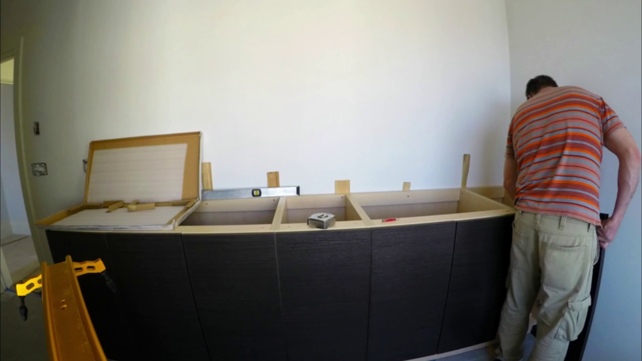 How to install Vanity Cabinets - YouTube