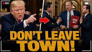 Trump Tells Thune: “DON’T LEAVE TOWN” — Will the SAVE Act Kill August Recess
