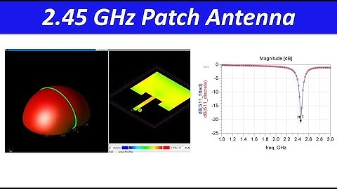 Design 2.45 GHz Microstrip Patch Antenna Using ADS