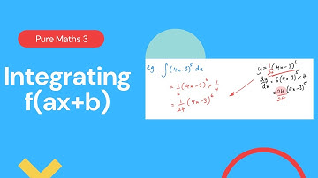 Integrating f(ax + b) (Edexcel IAL P3 7.2)