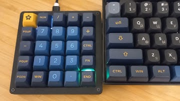 25 keys Macro Keyboard (Macropad) winry25 and QMK Firmware for Layer Indicator