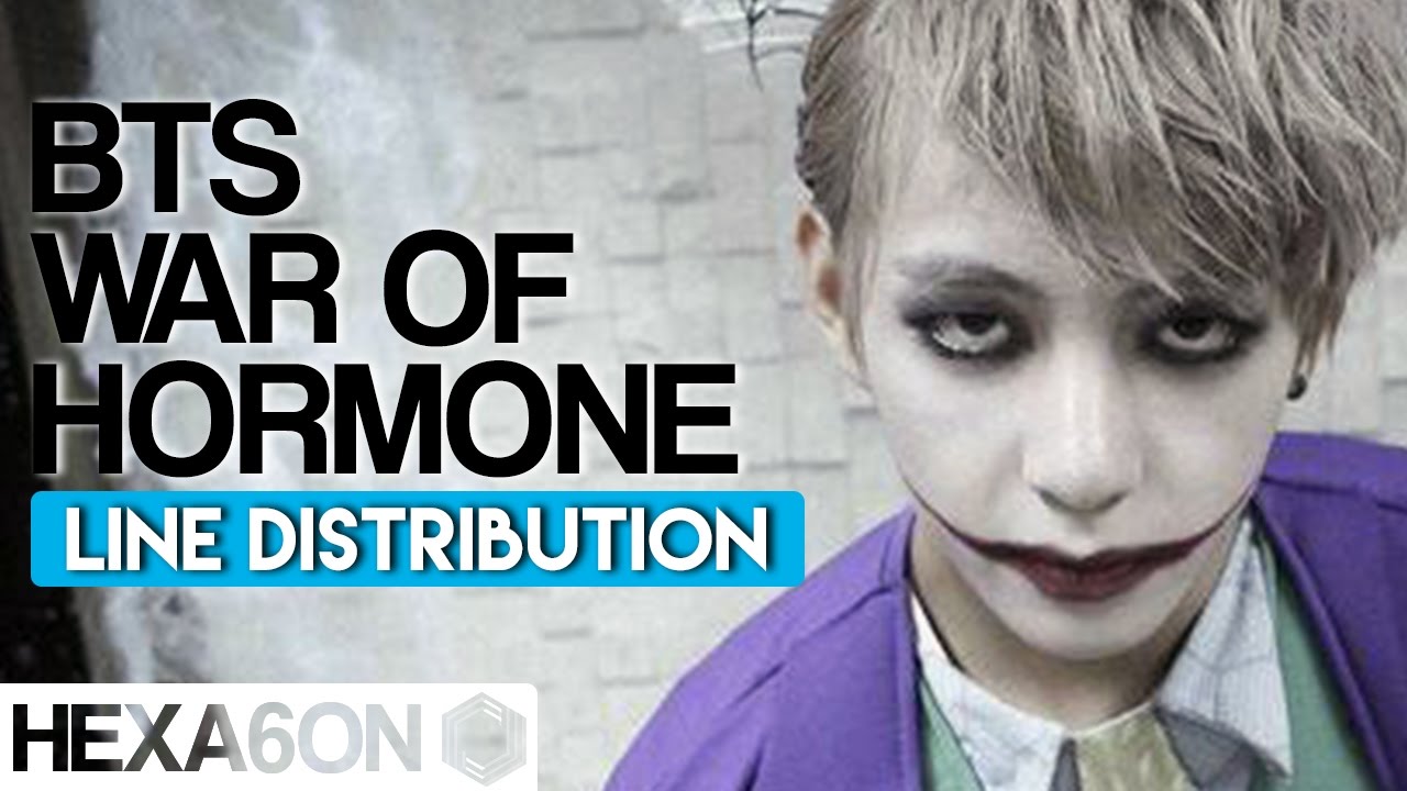 Bts War Of Hormone Line Distribution Color Coded Youtube