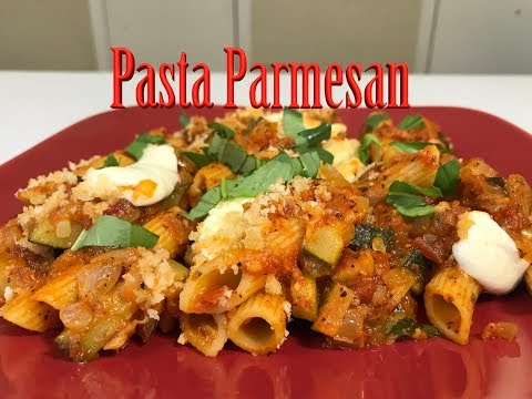 Pasta Parmesan (with Zucchini, Tuscan Herbs, and Marinara Sauce)