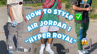 air jordan 1 hyper royal outfit